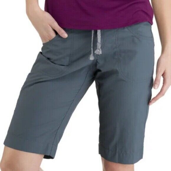 MEC Pants - Mountain Equipment Coop MEC Terrena‎ Shorts Teal Blue Ripstop Hiking Travel 4